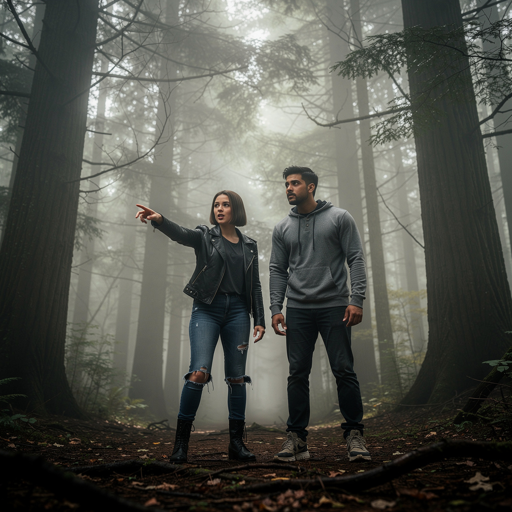 Skye convinces Scott to sneak out and explore the mysterious woods, despite his reservations.