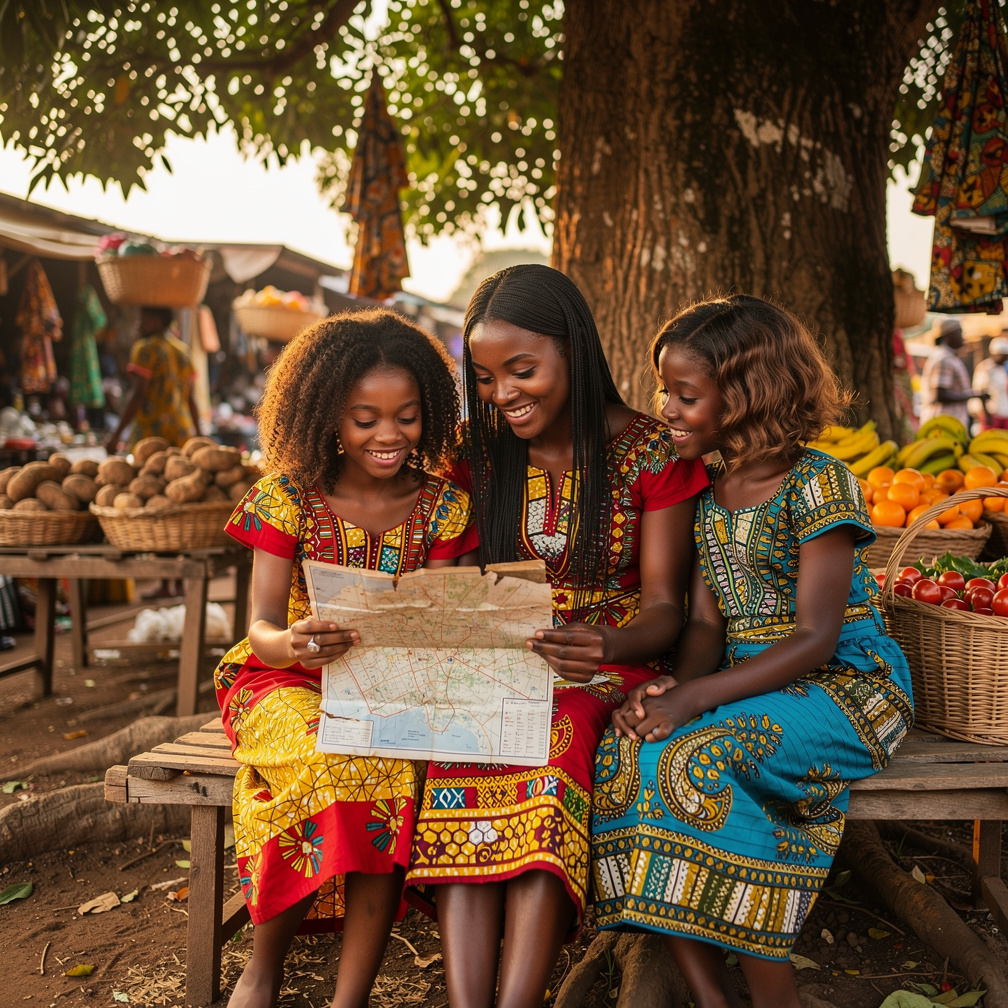 Naomi's eyes sparkled as she unfolded a tattered map of Lagos, tracing the routes to success with eager fingers.