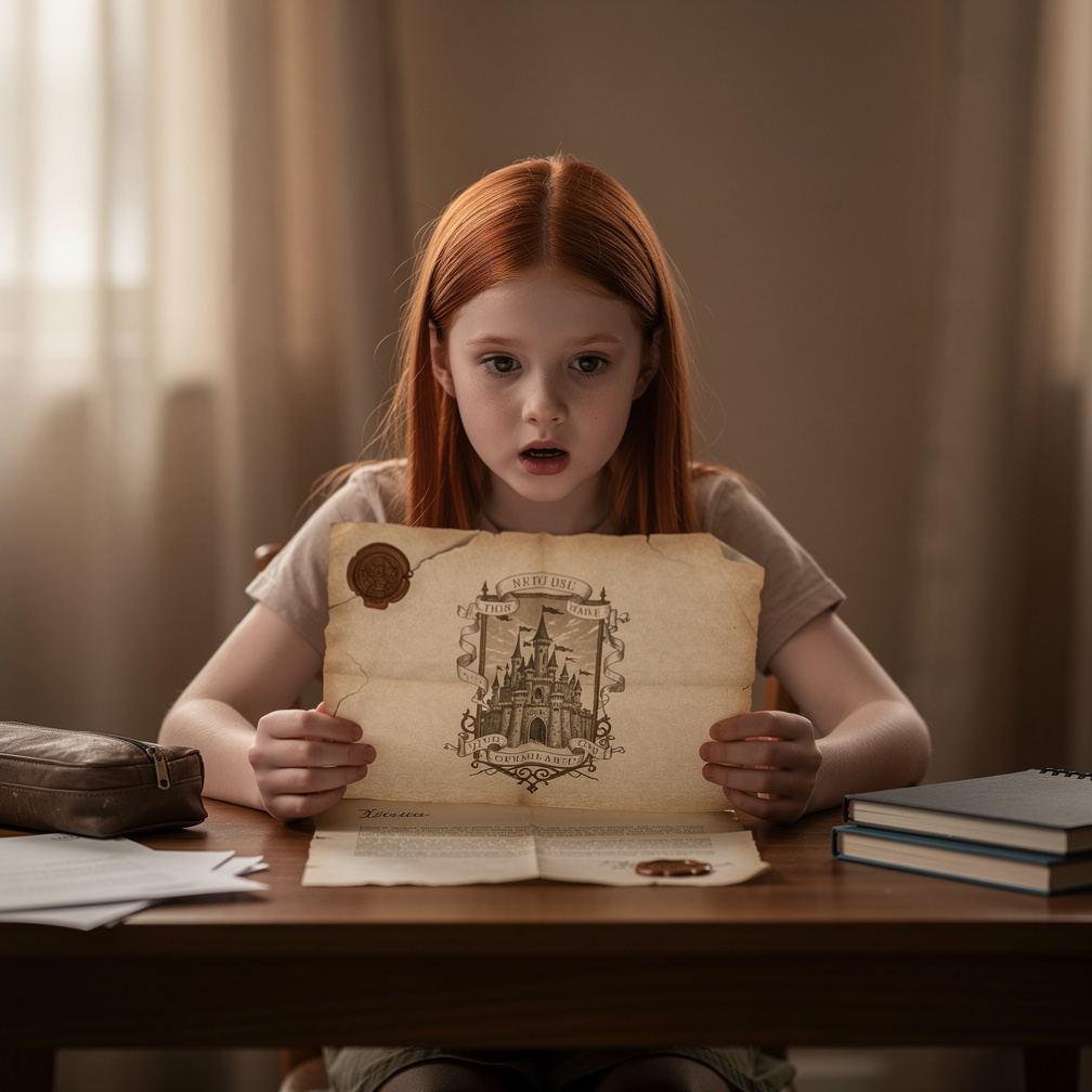Ginny'nin yaşamı 11 yaşındayken değişti, aniden Hogwarts'a kabul mektubu aldı.