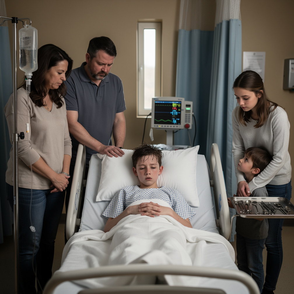 His parents' grief was palpable, but his older sister's indifference stung, as she whispered to their younger sibling, what's