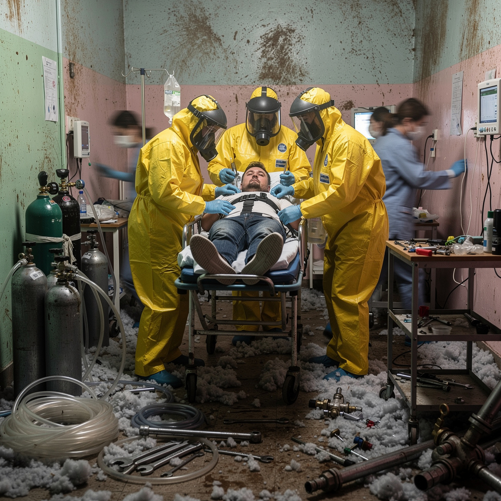 Joe rushes the youtuber to a makeshift hospital, where doctors struggle to treat the mysterious fluff-induced illness.
