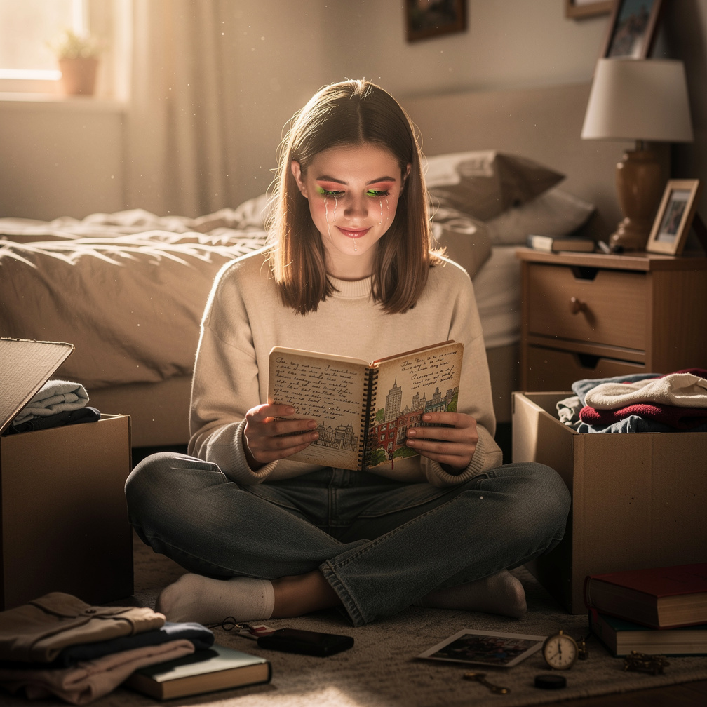 تتوقف عن التعبئة، وتجلس على الأراضي، وتستذكر ذلك اليوم الذي انفصلت فيه، وتبدأ دموعك في الانهمار عند قراءة تلك الكلمات مرة أخر