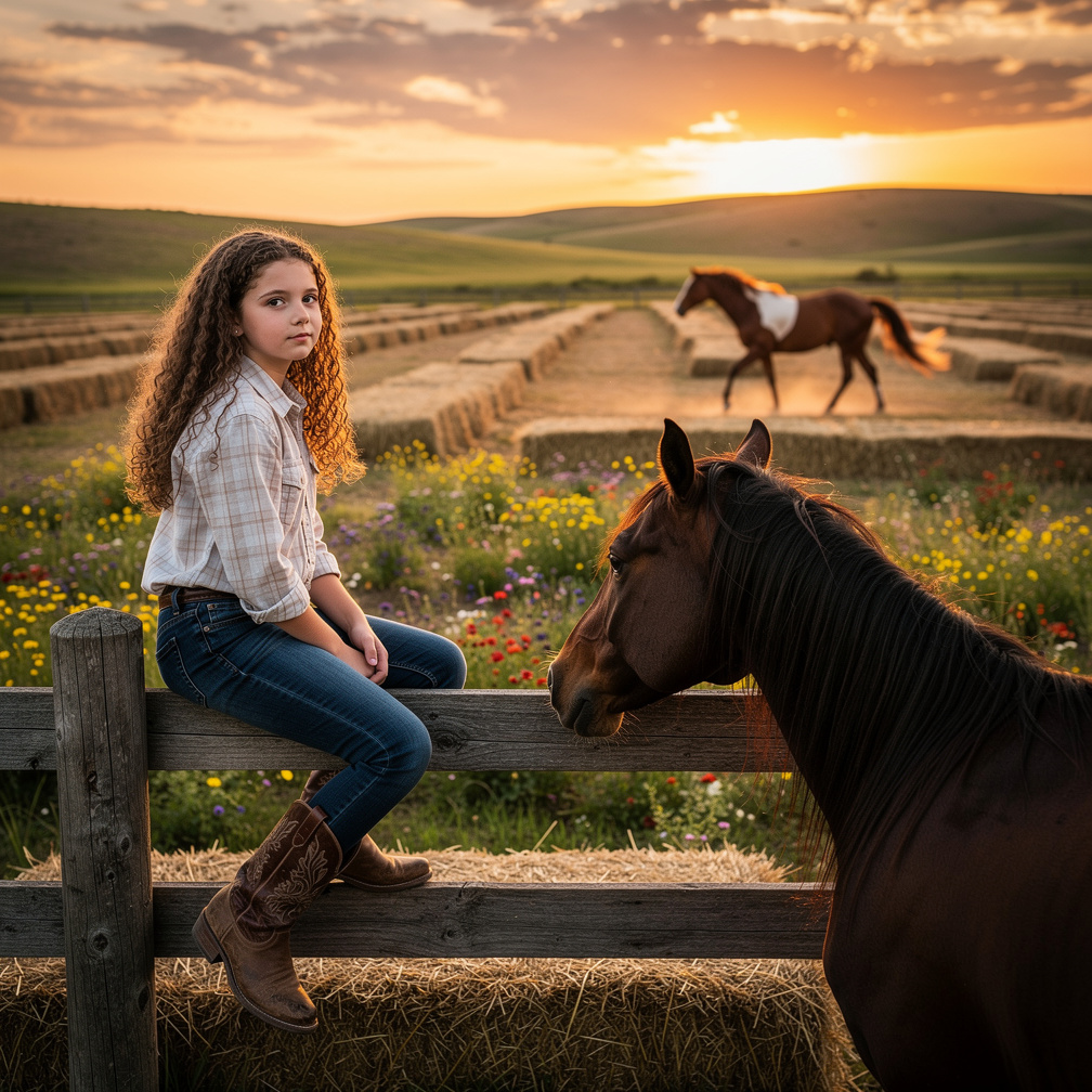 Clara's thoughts drifted to the upcoming town fair, where she hoped to showcase her prize-winning horse, Luna. Suddenly, a wi
