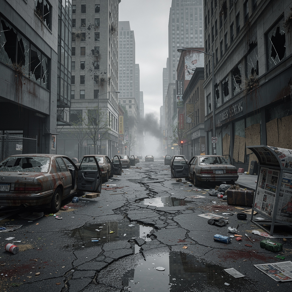 People infected with the green flu became aggressive, attacking others in a frantic frenzy, causing widespread chaos and dest