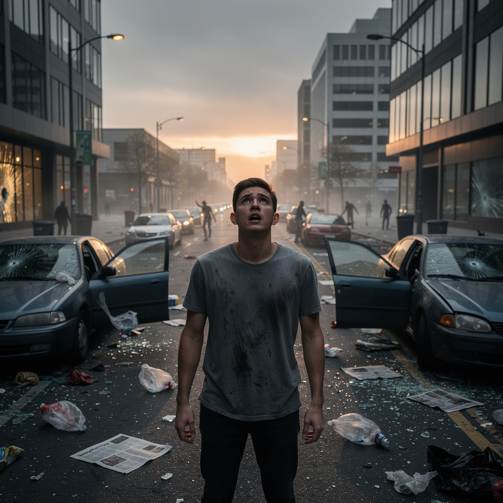 Panic set in as infected roamed streets, overwhelming authorities and spreading chaos.
