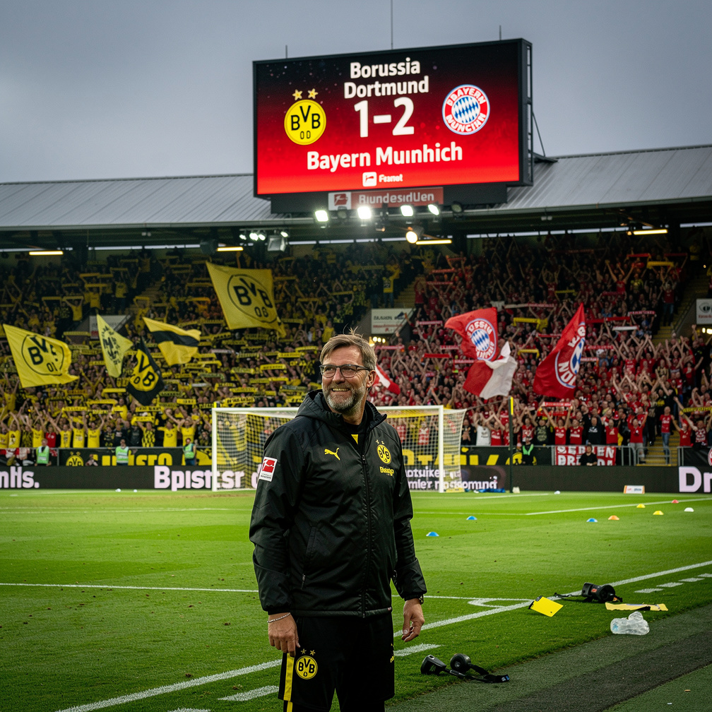 Die Fans von Borussia Dortmund waren enttäuscht, doch der Trainer Jürgen Klopp bleibt optimistisch.