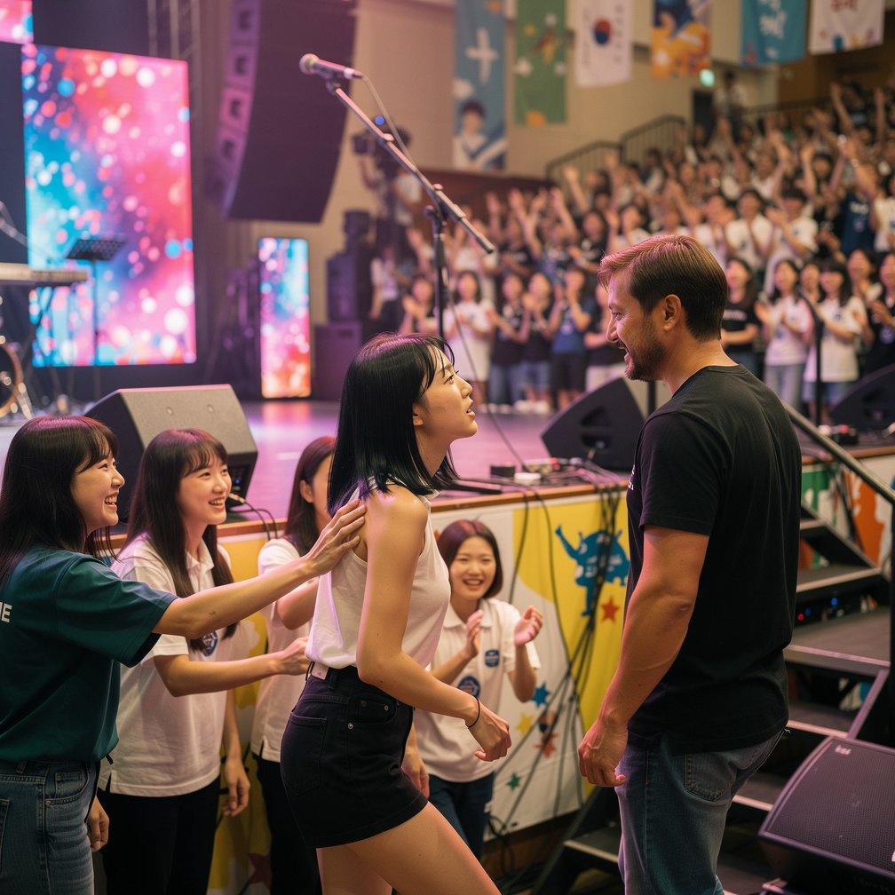 The crowd cheered as Jennie stepped off stage, exhausted but exhilarated.