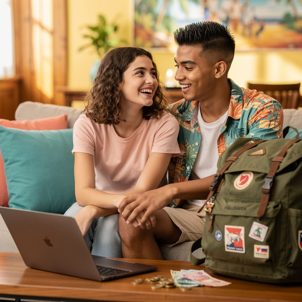 Mackenzie and Andrew share a nostalgic laugh recalling their childhood days in the Dominican Republic.