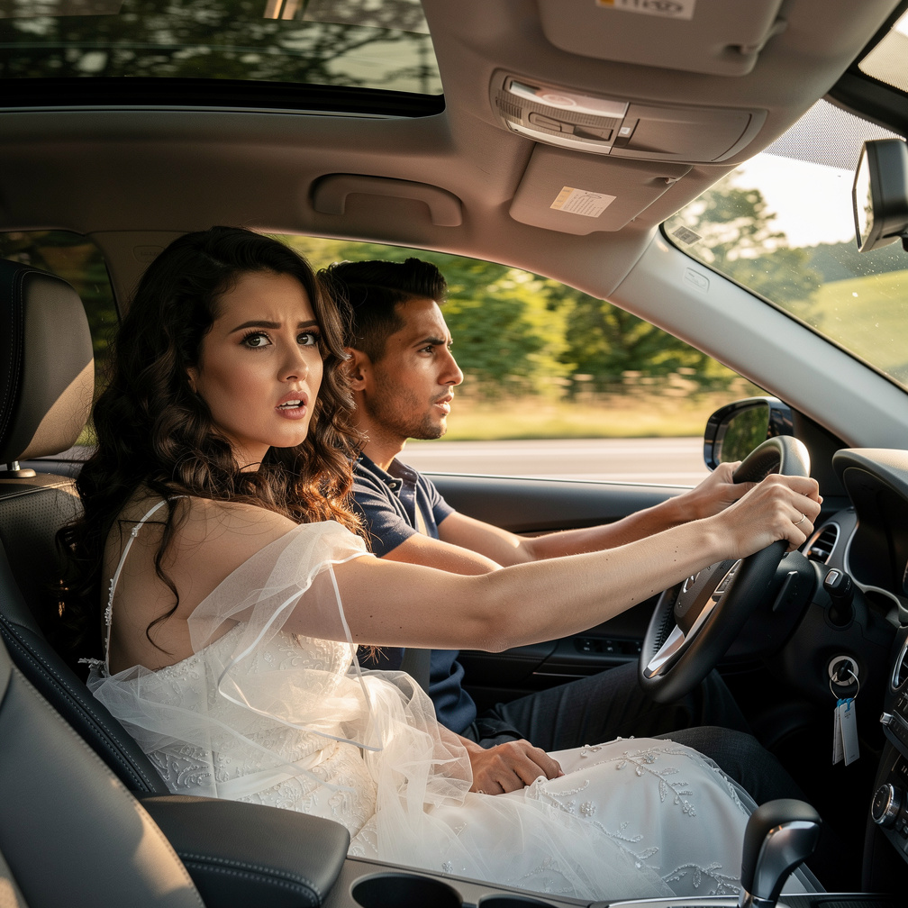We sped away in his car, my wedding dress blowing in the wind, as I wondered what I had just done.