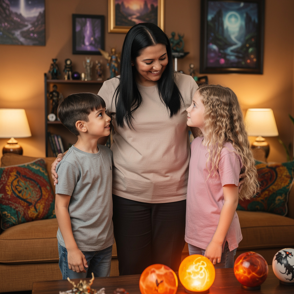 María sonrió y dijo su sobrino Hugo y su sobrina Ana entrenan pero no destruyen planetas.