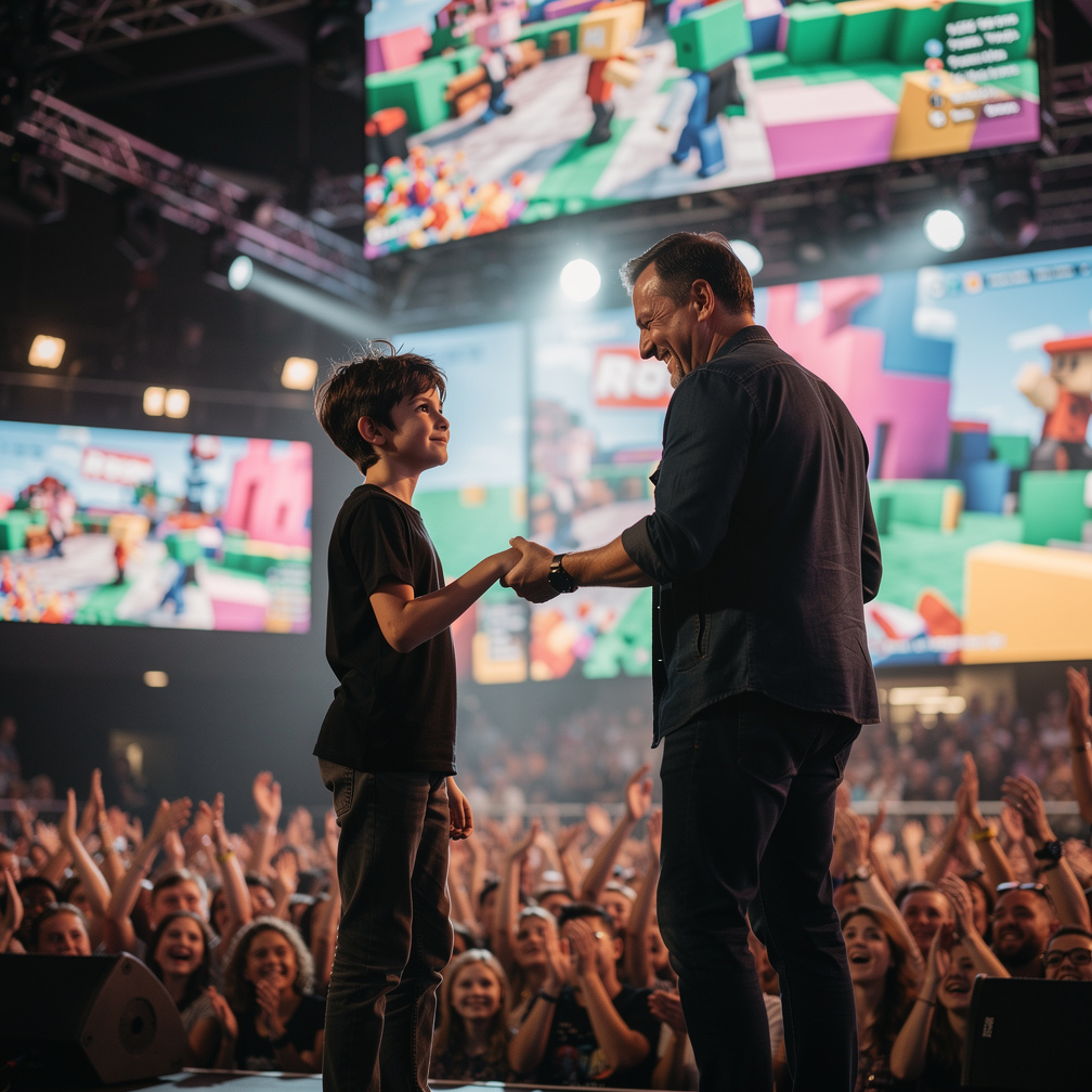 Fuge3417's game became a sensation, and Kaye invited him to a live event, where he would announce his next project.