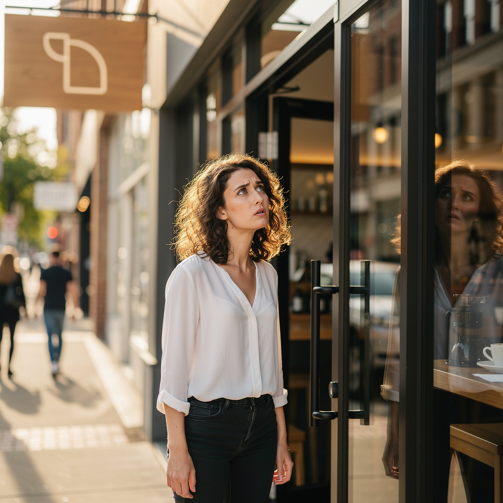 I stood outside the coffee shop, my heart racing, wondering what the owner looked like and why they chose me.
