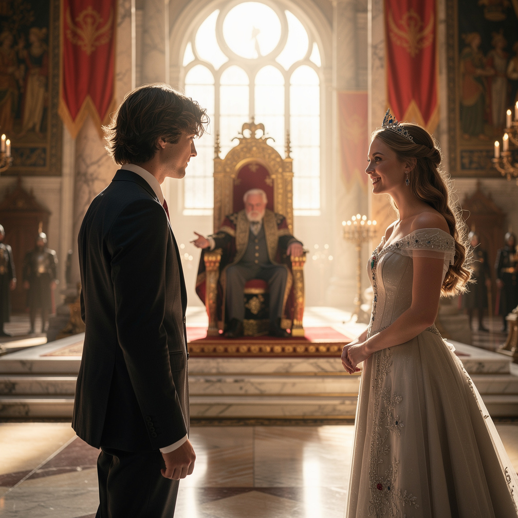 The princess's grateful father, the king, summoned him to the palace, unaware of the young man's true nature.