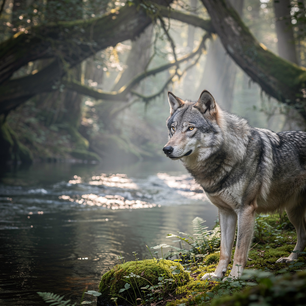 Ele começa a explorar a floresta, sentindo uma conexão estranha com a natureza e seus habitantes, e encontra um rio que parec