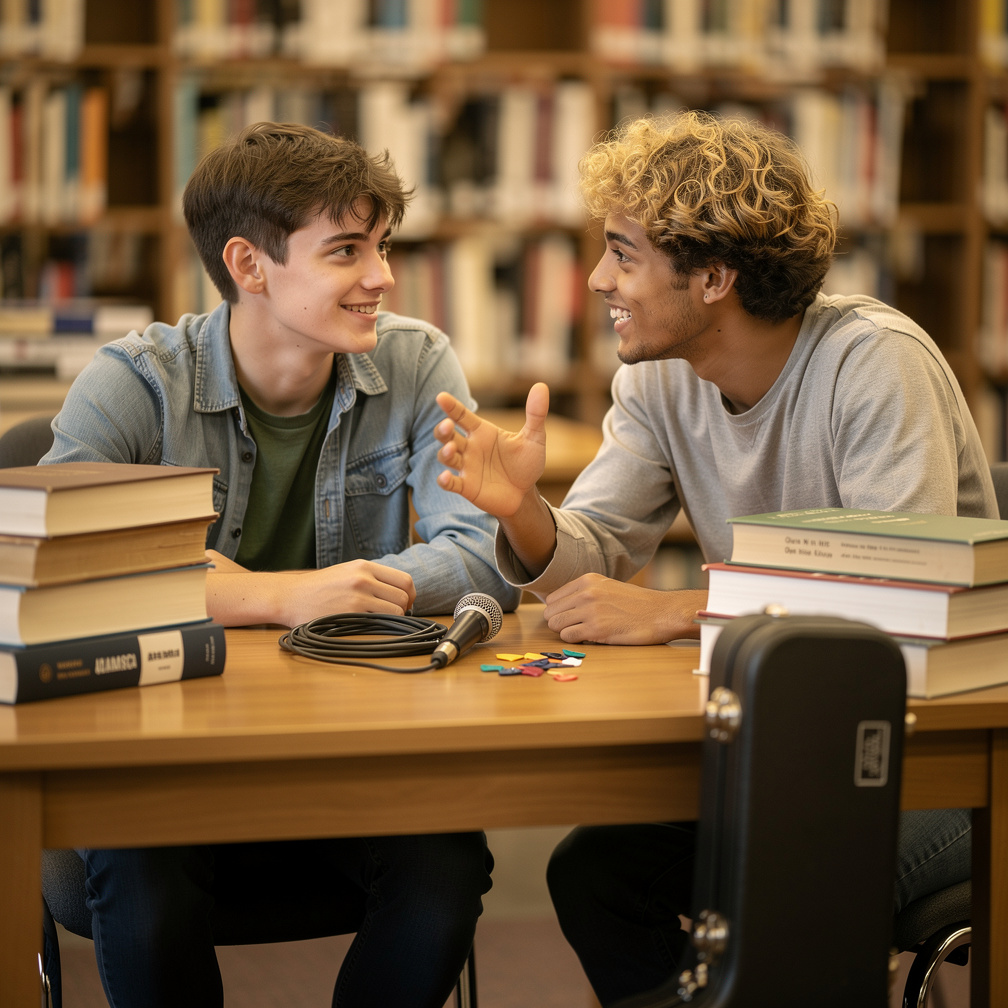 Marco and Adamsca bonded over their shared love of music, often studying together in the library. One day, Adamsca asked Marc