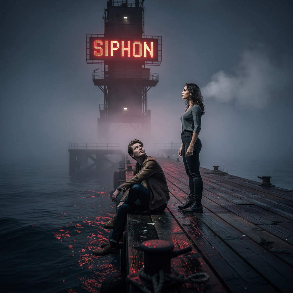 Leo's friend, Maya, stood beside him, her eyes fixed on the tower, her breath visible in the chill fog as she whispered, what