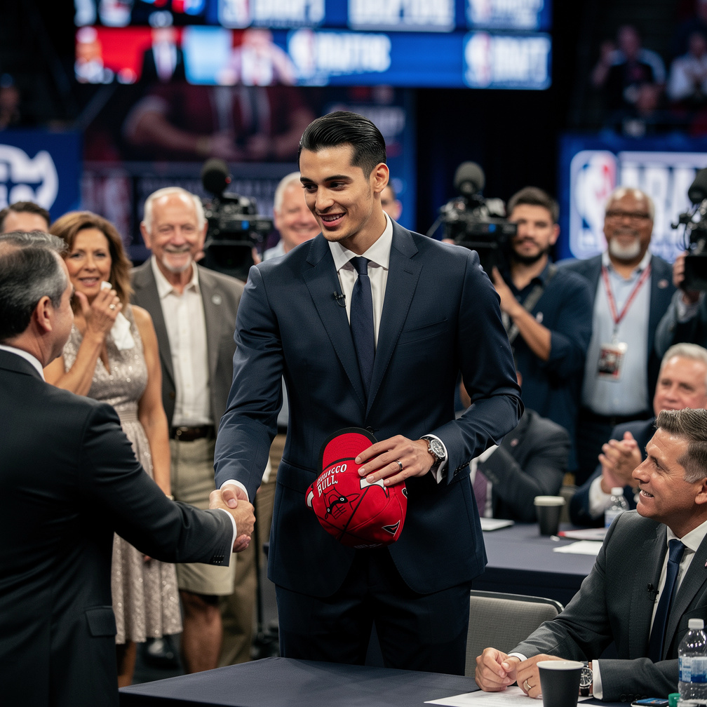 He was drafted 3rd overall by the Chicago Bulls, his family beamed with pride, his mom cried tears of joy.