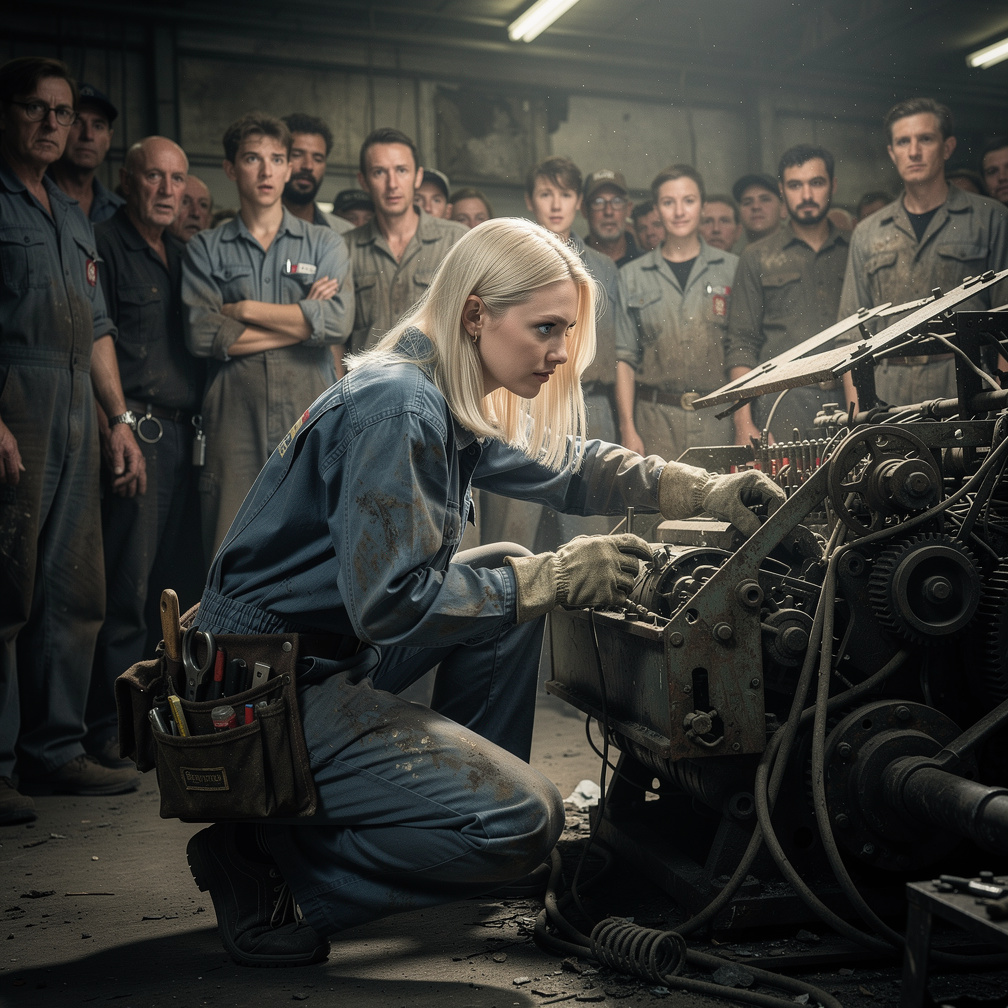 People stared as I fixed a broken machine, confusion on their faces, wondering how I did it.