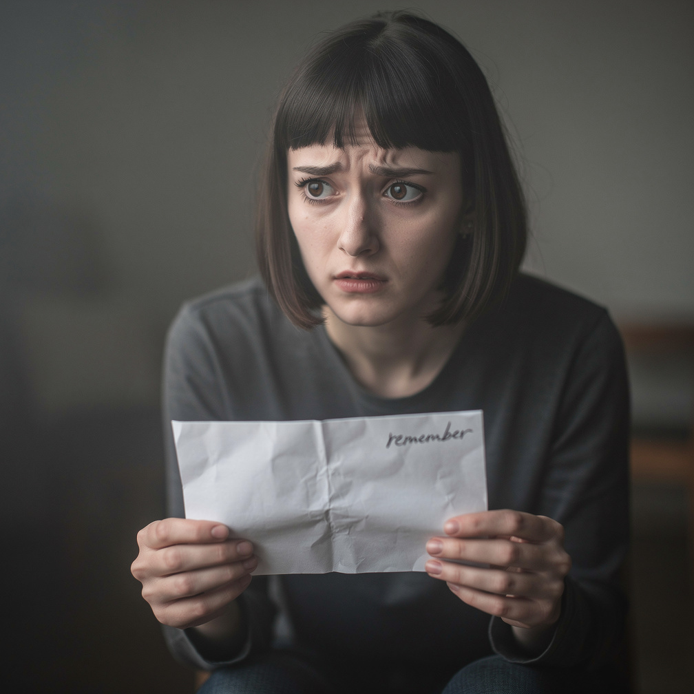 A carta parece idêntica à anterior, mas há uma palavra rabiscada no canto: lembrar.