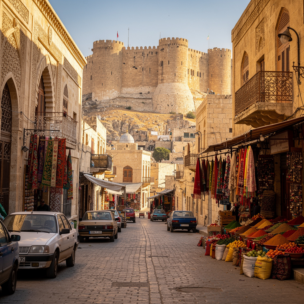 كانت الشوارع مزدحمة بالسيارات القديمة والأبنية التراثية تزين المدينة.