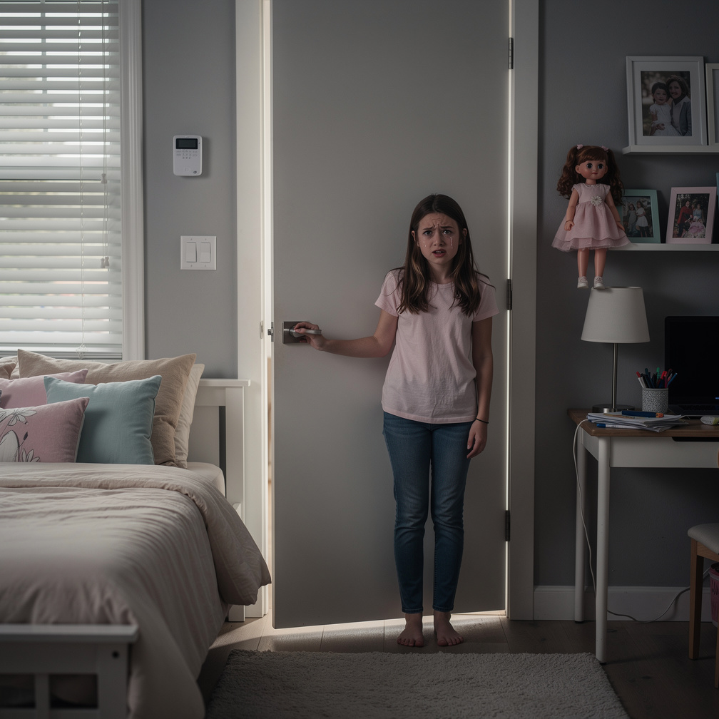 Claire felt tears welling up, she stormed to her room, slamming the door.