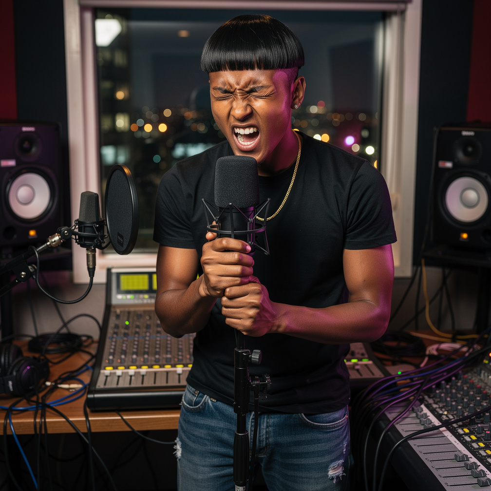 He started rapping at 19, his flow raw and unrefined, but full of passion and potential.
