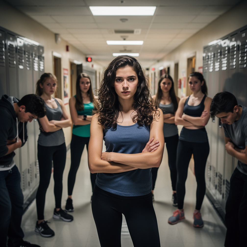 Las chicas dominan los pasillos, su nueva estatura y fuerza las hace casi invencibles, los chicos se esconden temblando.