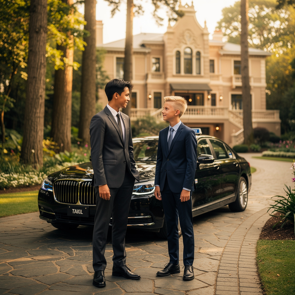 Nkuliee and Klevas received a mysterious request to drive a wealthy client to a secluded mansion.