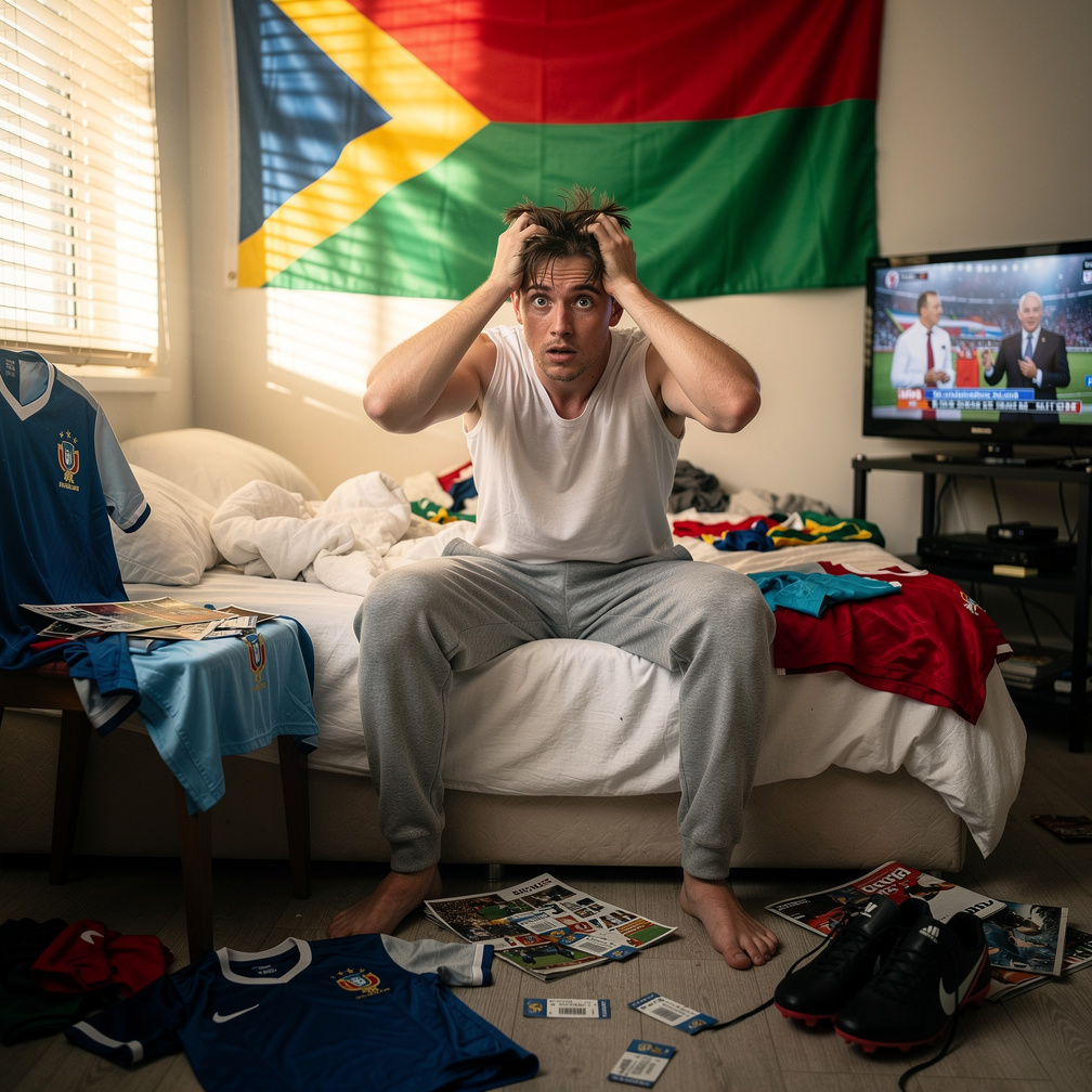 Imagina si: Despiertas la mañana de la final del Mundial y de algún modo tú eres el delantero del que depende todo tu país.