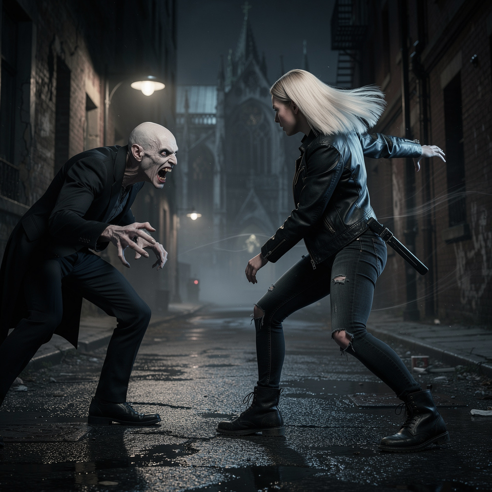 The Fast Vampire lunged at you, but you dodged swiftly, thanks to your newfound superhuman reflexes.