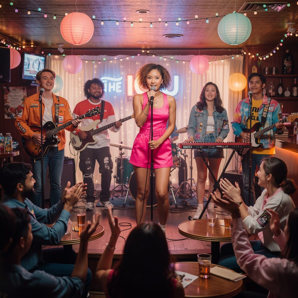 Jhene Kim and her friends in The ICU started performing at local NYC bars, gaining attention with their unique sound, blendin