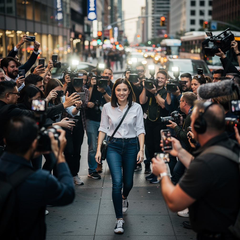 The leaked photo sparked chaos, and the girl's ordinary life was turned upside down, with fans scrutinizing her every move, e