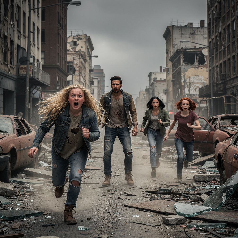 I stood there, watching them run towards me again, same terrified expressions, same desperation in their eyes.