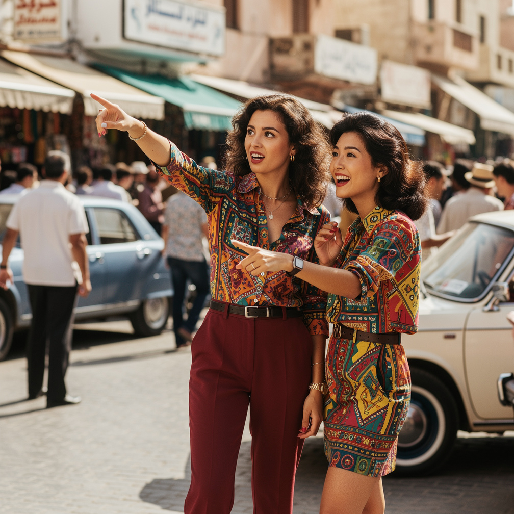 Stephanie Fujita: Mia Ji look! We're wearing Inspired Early 1980s We're Here in 1982 a lot of People At Algeria Mia ji Woah t