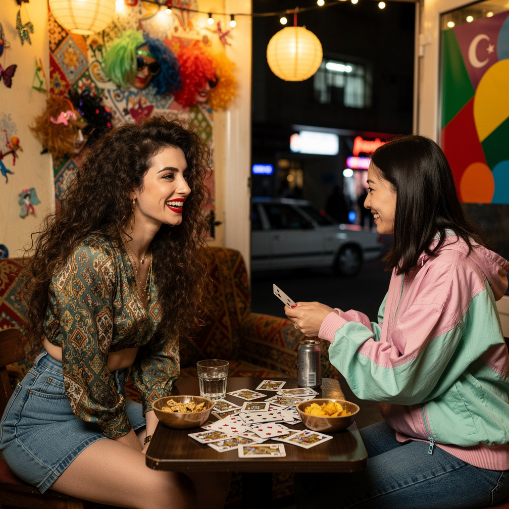 At Azerbaijan 1992 Stephanie Fujita is Japanese Canadian and Mia Ji is Half Korean Half Canadian Wears inspired by Early 1990