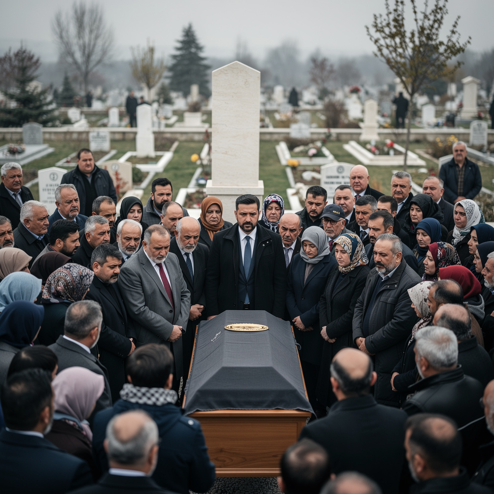 Bir sürü insan cenazemde.