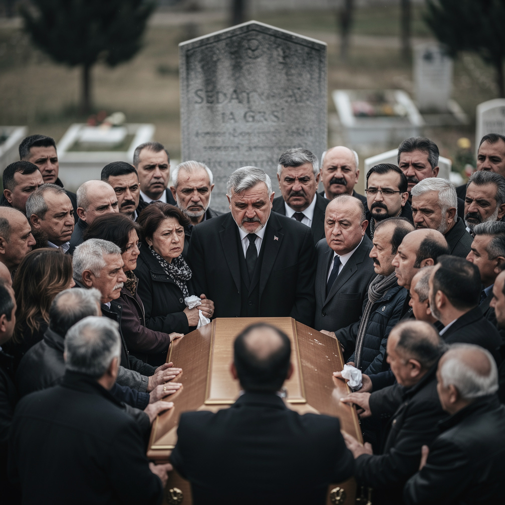 Cenaze törenimdeeveryone ağlarken suddenly bir ses duyulur: Sedat Boralı'nın intikamını alacak birini arıyoruz.