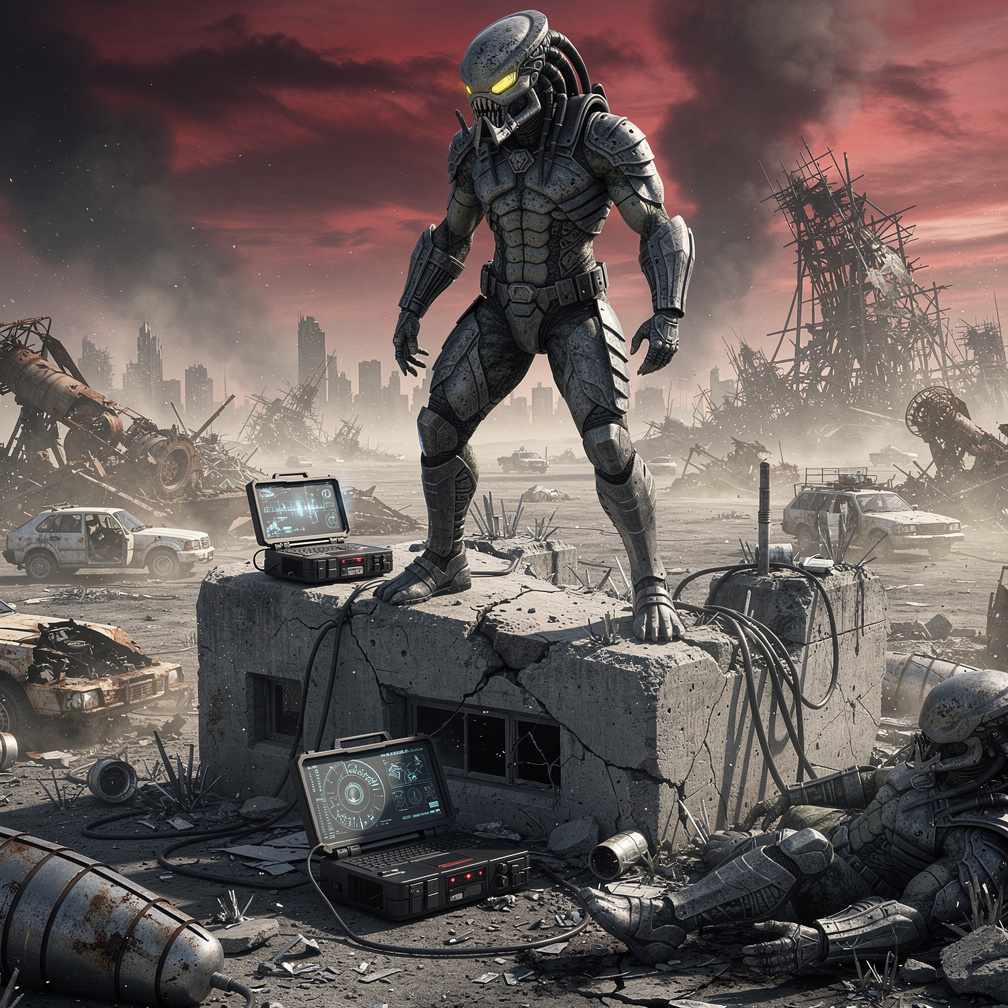 Skynet adapted, overwhelmed, and whittled down the Yautja clan, forcing their leader to reconsider strategy.