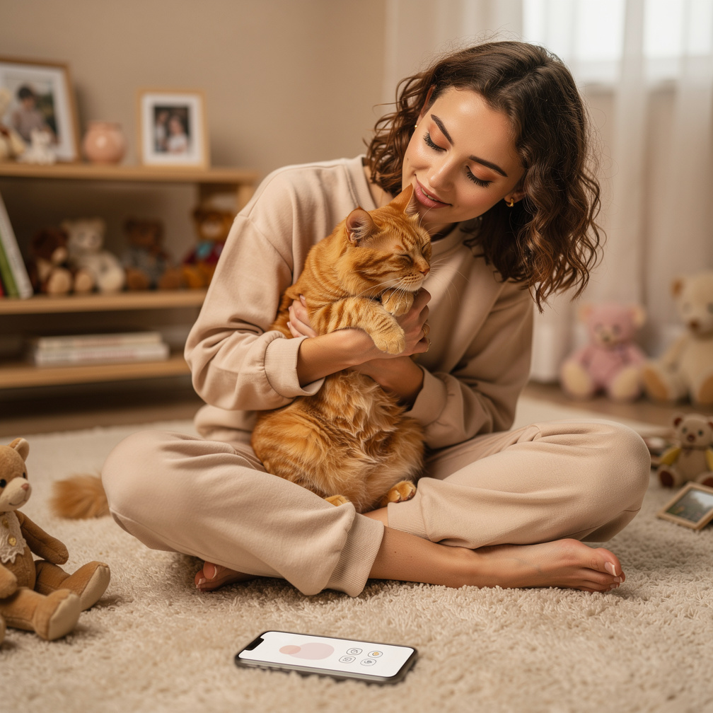 Itu adalah seekor kucing, berwarna orange berbelang kuning, kalian sangat akrab seakan mengerti apa yang diucapkan satu sama