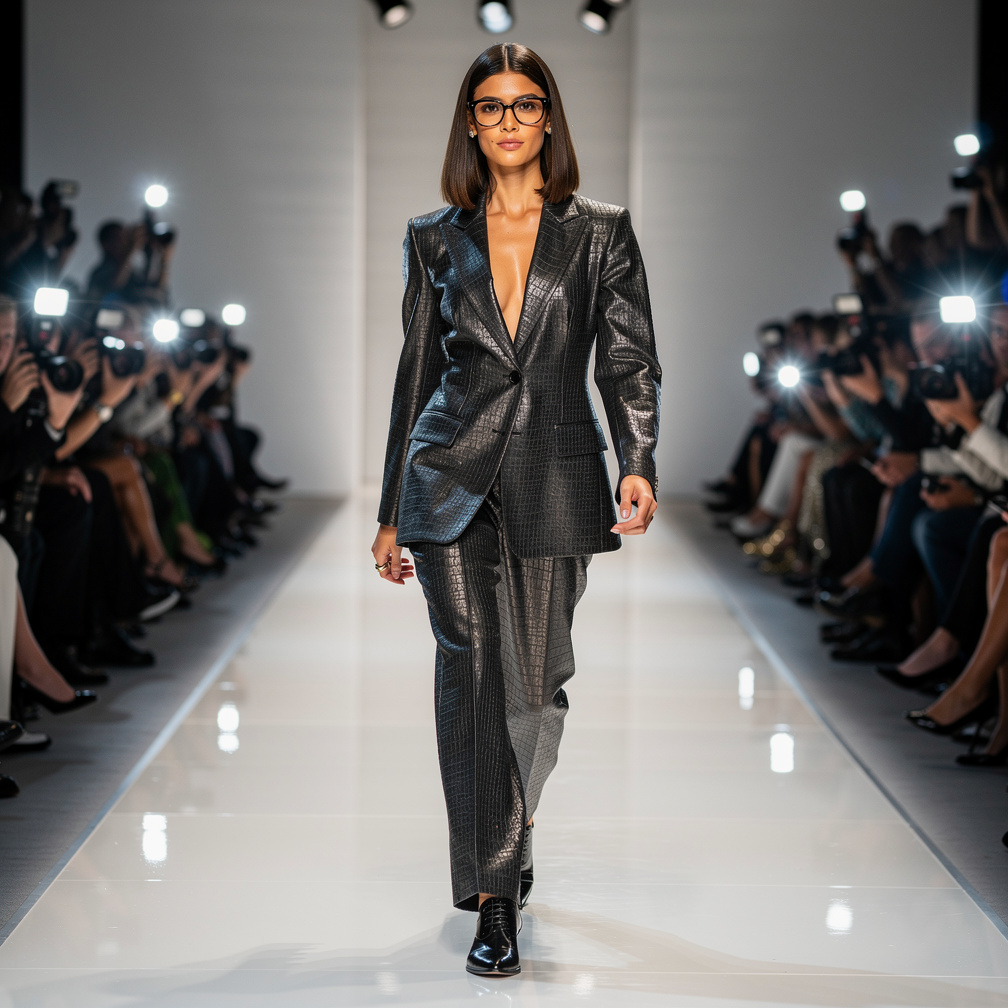 Strutting down the catwalk, flashing cameras everywhere, I feel like a superstar.
