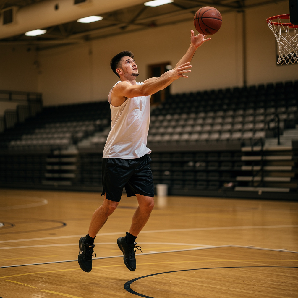 The guy practices and one dream is to be a NBA player.