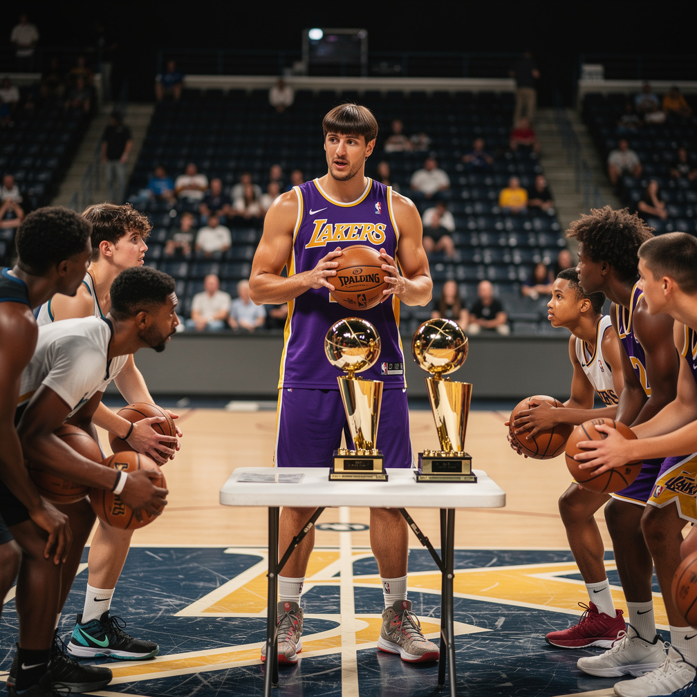 He invites rookies to play in his public training.
