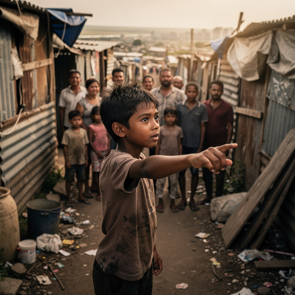 Kebo's determination inspired others, and soon a small group followed him, seeking a better life beyond the slum's borders.