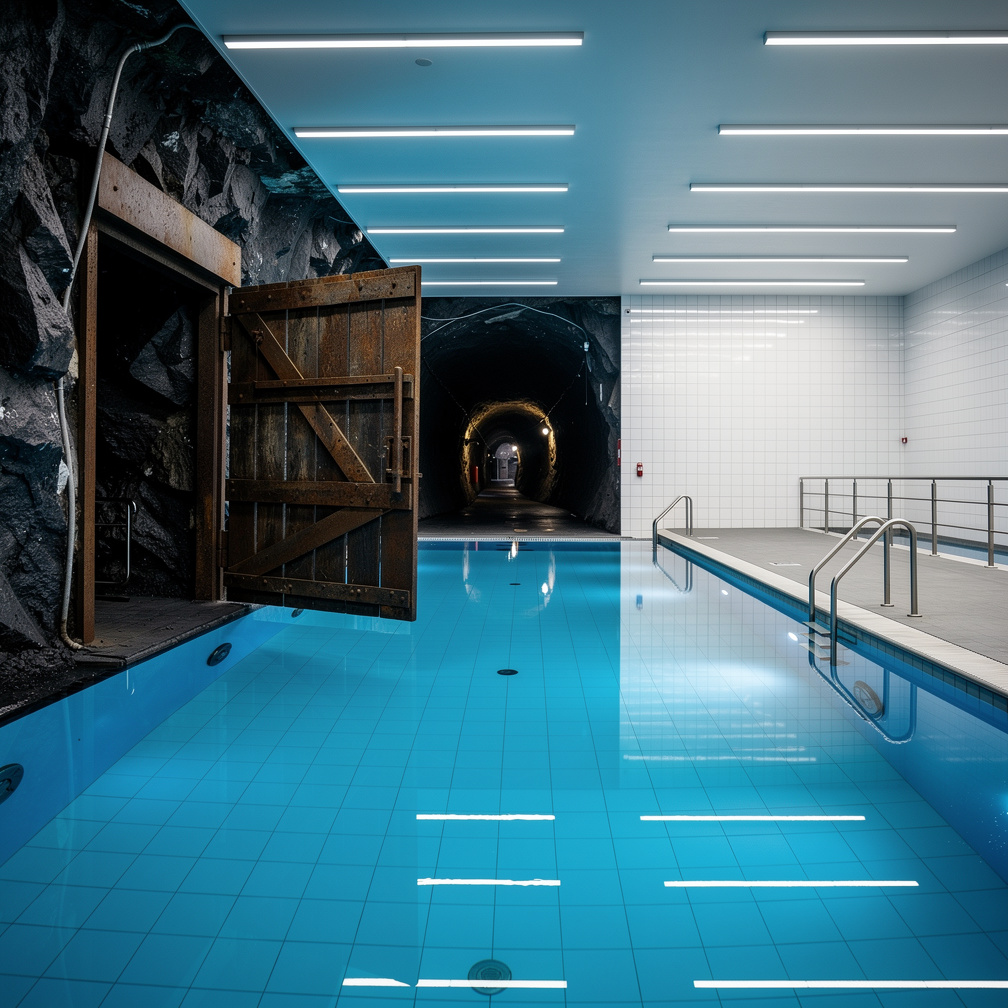 An old coal mine was transformed into an underground swimming pool park. When it opened, everyone was amazed. However, that n