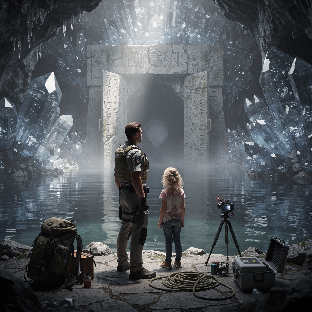 The expedition team entered the stone gate and discovered a gigantic crystal cave that had never been recorded before. In the