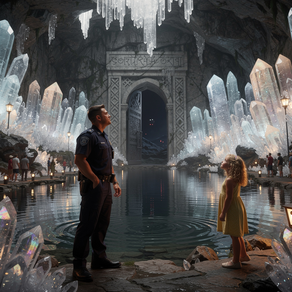 Tourists marveled at the crystal cave's beauty, but some reported strange whispers echoing through the valley at night.