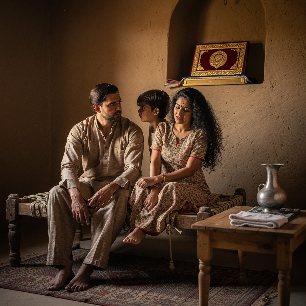 ਹੀ ਕਦੇ ਦੂਜੇ ਬੱਚਿਆਂ ਦੀ ਰੀਸ ਕਰਕੇ ਸਾਡੇ ਉੱਤੇ ਕੋਈ ਵਾਧੂ ਬੋਝ ਪਾਇਆ ਹੈ।"
ਮੀਤਾ ਨੇ ਡੂੰਘਾ ਸਾਹ ਲੈਂਦਿਆਂ ਕਿਹਾ,
"ਸ਼ਾਇਦ ਇਸੇ ਲਈ ਵਾਹਿਗੁਰੂ ਨੇ ਸਾਨ