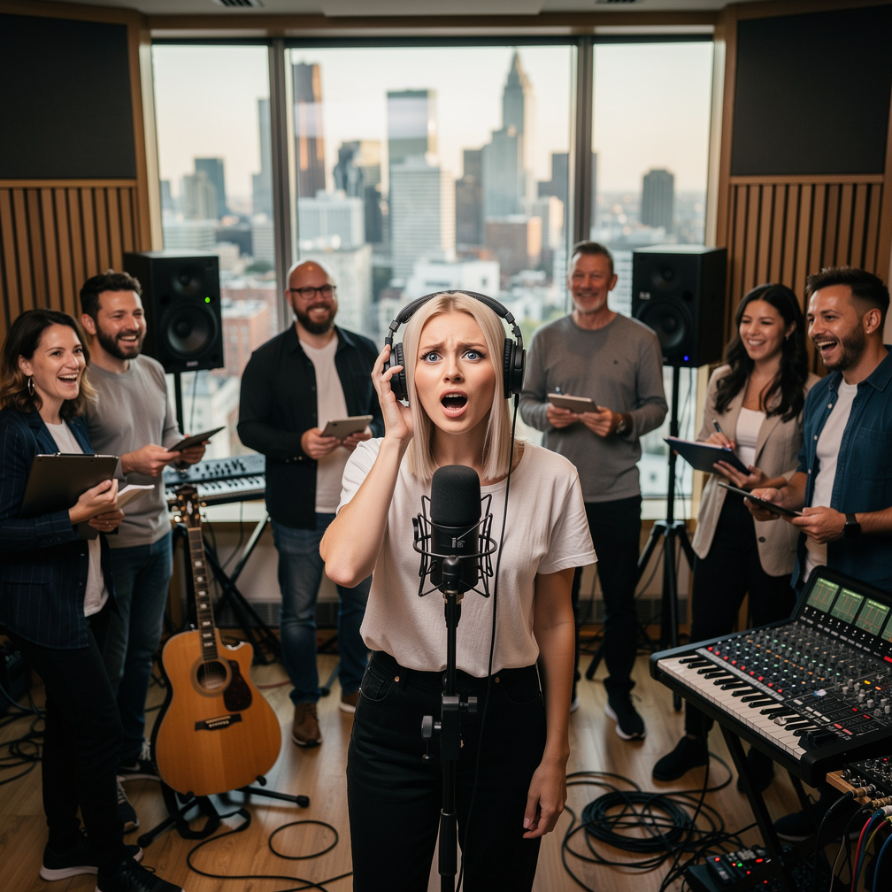 Imagine if: You've always had an incredible, mesmerizing singing voice. Now an up and coming, super ethical record label is b