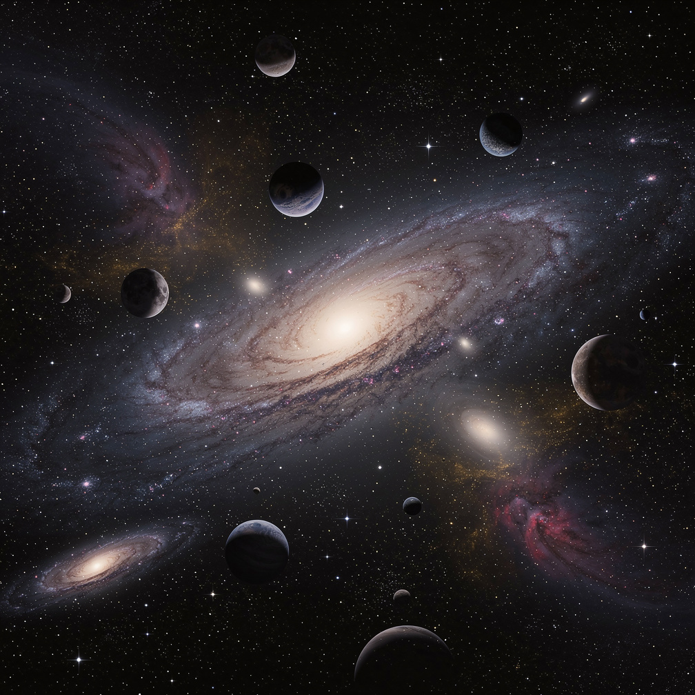 se expandió rápidamente lleno de galaxias y estrellas