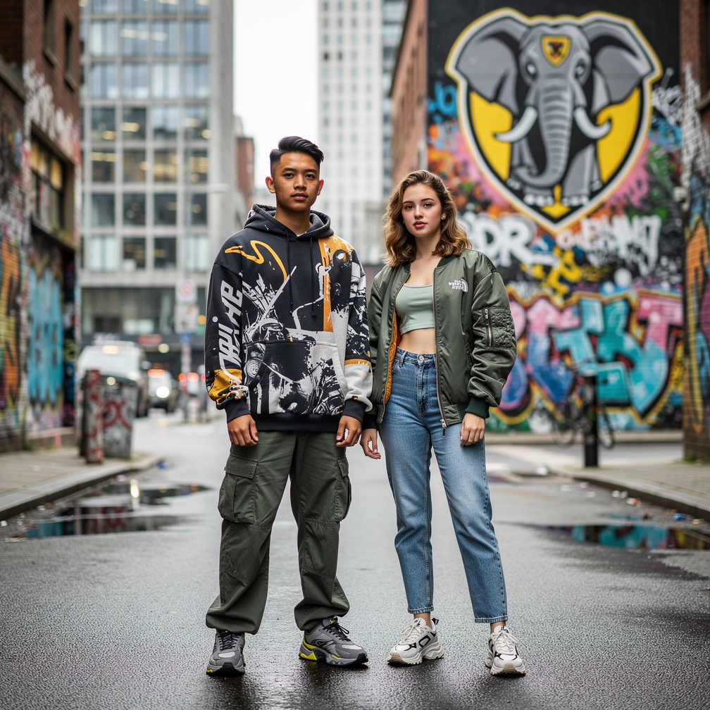 Around The Globe Urban Graffiti Streets Logo called Elephant Striker 
18 Year old Dutch Javanese Milo and 17 Year old Dutch J